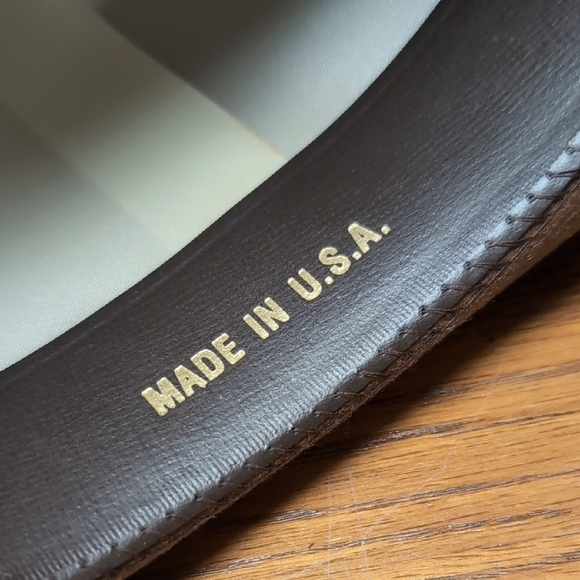 Brown Fedora Hat with Feather Accent - Picture 3 of 6